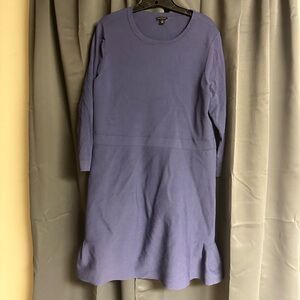 Ann Taylor Long Sleeve Purple Dress